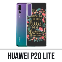 Custodia Huawei P20 Lite - citazione di Shakespeare