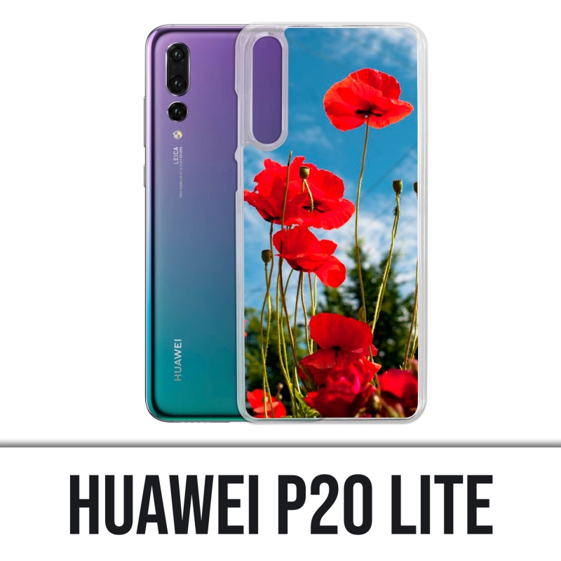 Custodia Huawei P20 Lite - Poppies 1