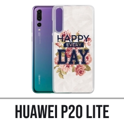 Custodia Huawei P20 Lite - Happy Every Days Roses