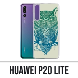 Custodia Huawei P20 Lite - Gufo astratto
