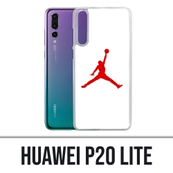 Coque Huawei P20 Lite - Jordan Basketball Logo Blanc