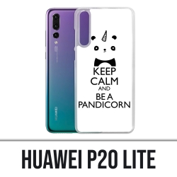 Custodia Huawei P20 Lite - Mantieni la calma Pandicorn Panda Unicorn
