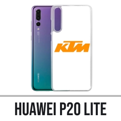 Funda Huawei P20 Lite - Ktm Logo Fondo blanco