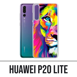 Coque Huawei P20 Lite - Lion Multicolore