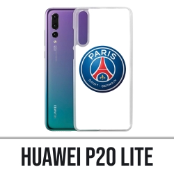 Custodia Huawei P20 Lite - Logo Psg sfondo bianco
