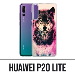 Coque Huawei P20 Lite - Loup Triangle