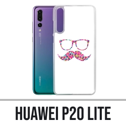 Huawei P20 Lite case - Mustache glasses