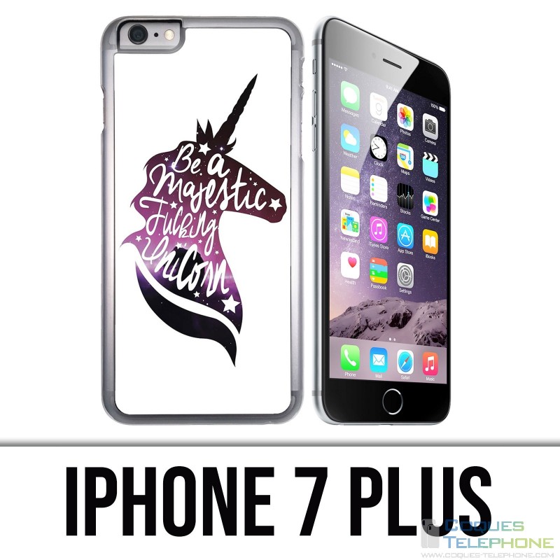 Funda iPhone 7 Plus - Sé un unicornio majestuoso