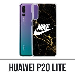 Huawei P20 Lite Case - Nike Logo Gold Marmor