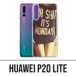 Custodia Huawei P20 Lite - Oh Shit Monday Girl