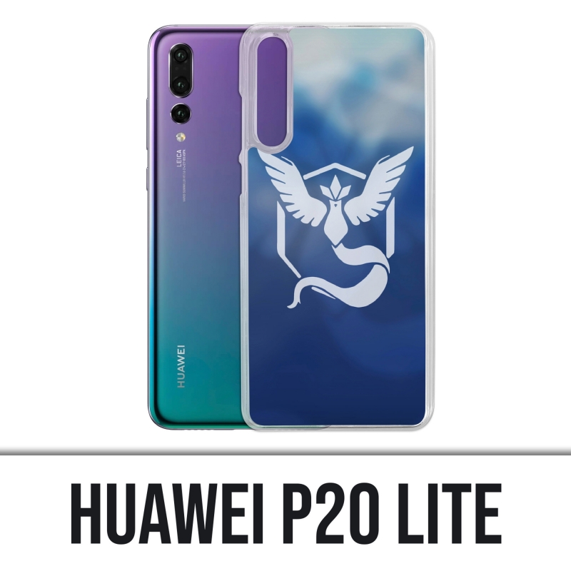 Custodia Huawei P20 Lite - Pokémon Go Team Blue Grunge