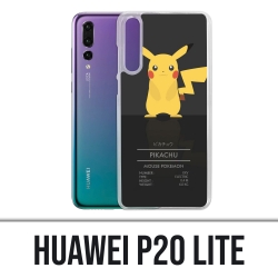 Funda Huawei P20 Lite - Tarjeta de identificación Pokémon Pikachu