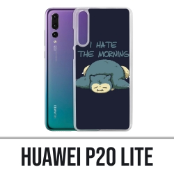 Coque Huawei P20 Lite - Pokémon Ronflex Hate Morning