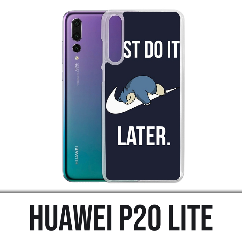 Coque Huawei P20 Lite - Pokémon Ronflex Just Do It Later