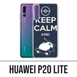 Huawei P20 Lite Case - Pokémon Ronflex Bleib ruhig