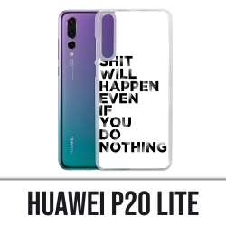 Huawei P20 Lite Case - Scheiße wird passieren