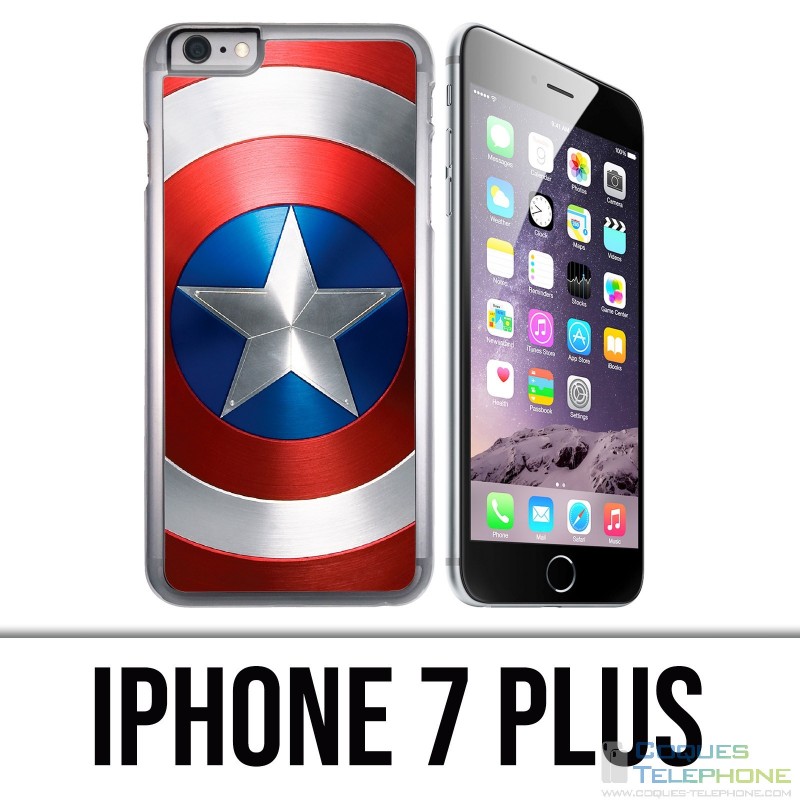 Custodia per iPhone 7 Plus - Captain America Avengers Shield