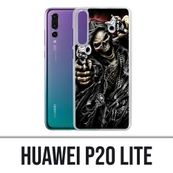 Coque Huawei P20 Lite - Tete Mort Pistolet