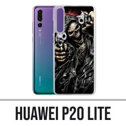 Huawei P20 Lite case - Tete Mort Pistolet