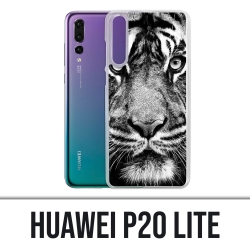 Coque Huawei P20 Lite - Tigre Noir Et Blanc