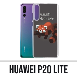 Coque Huawei P20 Lite - To Do List Panda Roux
