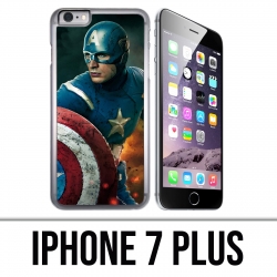 Coque iPhone 7 PLUS - Captain America Comics Avengers