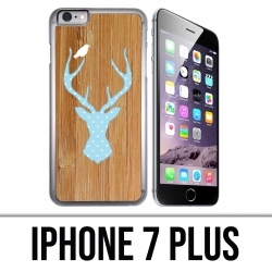Coque iPhone 7 PLUS - Cerf Bois