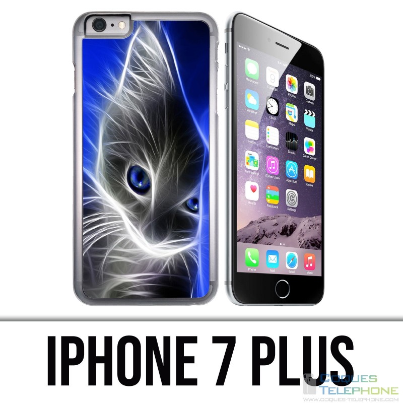 Coque iPhone 7 PLUS - Chat Blue Eyes