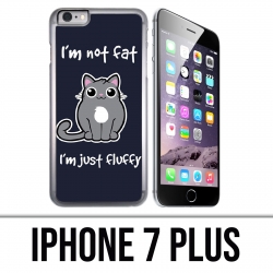 Coque iPhone 7 PLUS - Chat Not Fat Just Fluffy