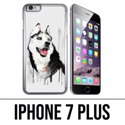 Carcasa iPhone 7 Plus - Husky Splash Dog