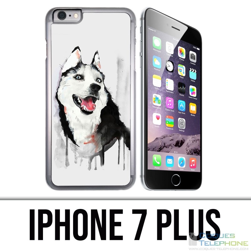 IPhone 7 Plus Case - Husky Splash Dog