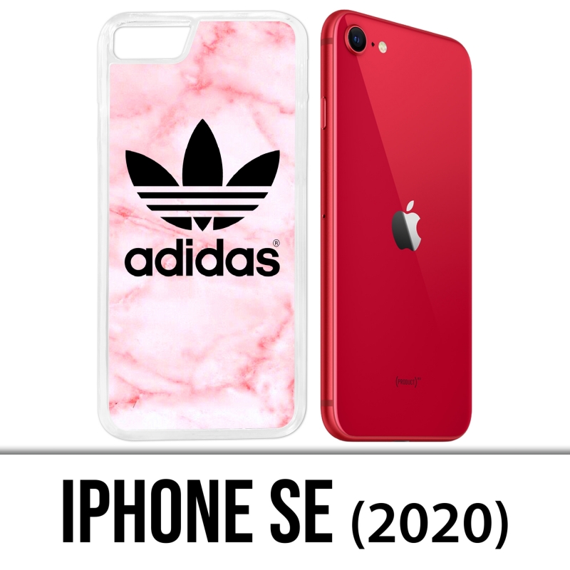 Ocultación Corte de pelo dilema Funda para iPhone SE 2020 Adidas Marble Pink