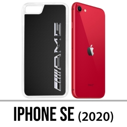 Coque iPhone SE 2020 - Amg Carbone Logo