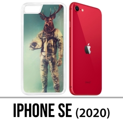 Coque iPhone SE 2020 - Animal Astronaute Cerf