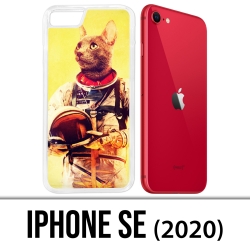 Coque iPhone SE 2020 - Animal Astronaute Chat