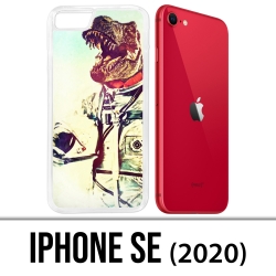 Coque iPhone SE 2020 - Animal Astronaute Dinosaure