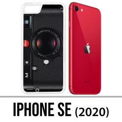 Coque iPhone SE 2020 - Appareil Photo Vintage Noir