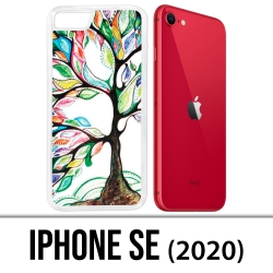 Coque iPhone SE 2020 - Arbre Multicolore