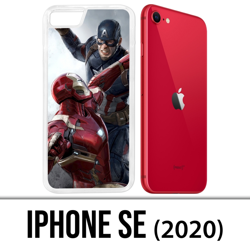 iPhone SE 2020 Case - Captain America Vs Iron Man Avengers