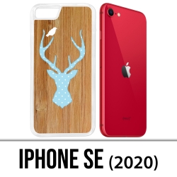 Coque iPhone SE 2020 - Cerf Bois Oiseau