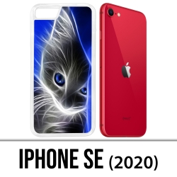 Coque iPhone SE 2020 - Chat Blue Eyes