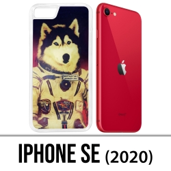 Coque iPhone SE 2020 - Chien Jusky Astronaute