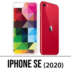 Custodia iPhone SE 2020 - Cubes-Multicolores