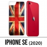 Coque iPhone SE 2020 - Drapeau Uk Vintage