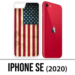 Custodia iPhone SE 2020 - Drapeau Usa