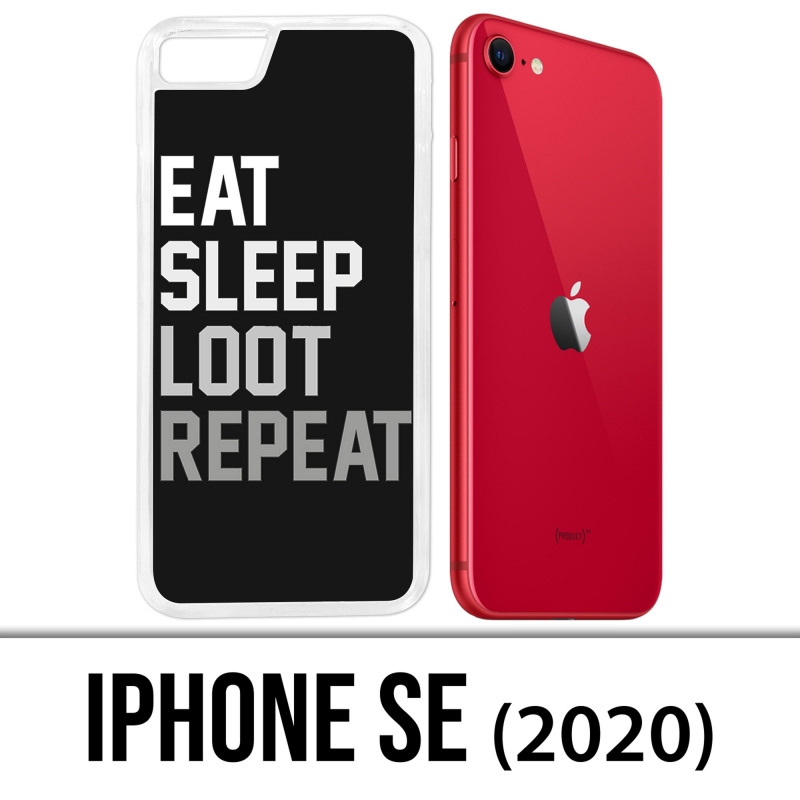 Coque iPhone SE 2020 - Eat Sleep Loot Repeat