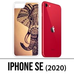 Coque iPhone SE 2020 - Éléphant Aztèque Vintage