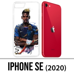 Custodia iPhone SE 2020 - Football France Pogba Dessin