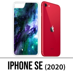 Coque iPhone SE 2020 - Galaxie Bleu