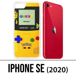 Coque iPhone SE 2020 - Game Boy Color Pikachu Jaune Pokémon